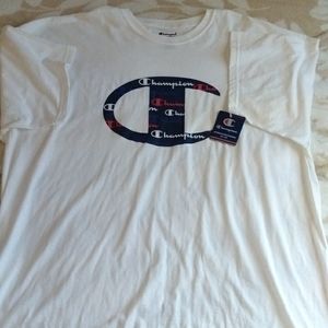 CHAMPIONS Big and Tall White T shirt